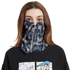 Glithc Grunge Abstract Print Face Covering Bandana (two Sides)