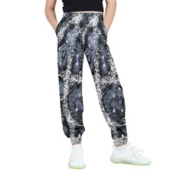 Glithc Grunge Abstract Print Kids  Elastic Waist Pants by dflcprintsclothing