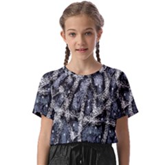 Glithc Grunge Abstract Print Kids  Basic Tee