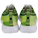 Green Grid Cute Flower Mandala Men s Lightweight Sports Shoes View4