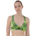 Green Grid Cute Flower Mandala Sweetheart Sports Bra View1