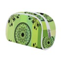 Green Grid Cute Flower Mandala Make Up Case (Small) View2