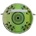 Green Grid Cute Flower Mandala Crossbody Circle Bag View2