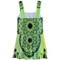 Green Grid Cute Flower Mandala Kids  Layered Skirt Swimsuit View2