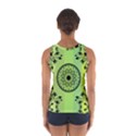 Green Grid Cute Flower Mandala Sport Tank Top  View2