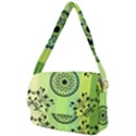 Green Grid Cute Flower Mandala Courier Bag View2