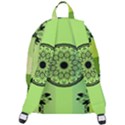 Green Grid Cute Flower Mandala The Plain Backpack View3