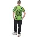 Green Grid Cute Flower Mandala Men s Sport Top View2