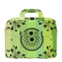 Green Grid Cute Flower Mandala MacBook Pro Shoulder Laptop Bag (Large) View4