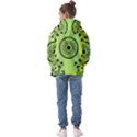 Green Grid Cute Flower Mandala Kids  Oversized Hoodie View2