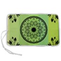 Green Grid Cute Flower Mandala Pen Storage Case (M) View1