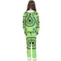 Green Grid Cute Flower Mandala Kids  Tracksuit View2