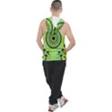 Green Grid Cute Flower Mandala Men s Sleeveless Hoodie View2