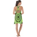 Green Grid Cute Flower Mandala Show Some Back Chiffon Dress View2