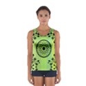 Green Grid Cute Flower Mandala Sport Tank Top  View1