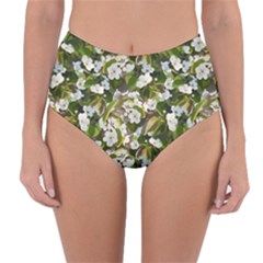 Blooming Garden Reversible High-waist Bikini Bottoms by SychEva