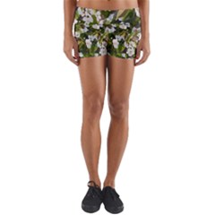 Blooming Garden Yoga Shorts by SychEva