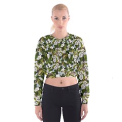 Blooming Garden Cropped Sweatshirt by SychEva