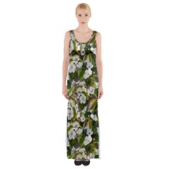 Blooming Garden Thigh Split Maxi Dress by SychEva