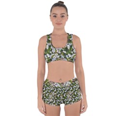 Blooming Garden Racerback Boyleg Bikini Set by SychEva