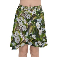 Blooming Garden Chiffon Wrap Front Skirt by SychEva