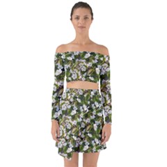 Blooming Garden Off Shoulder Top With Skirt Set by SychEva