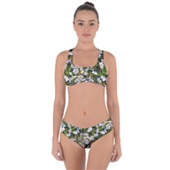 Blooming Garden Criss Cross Bikini Set by SychEva