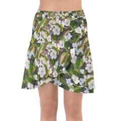 Blooming Garden Wrap Front Skirt by SychEva