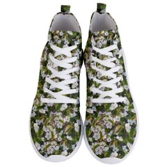 Blooming Garden Men s Lightweight High Top Sneakers by SychEva