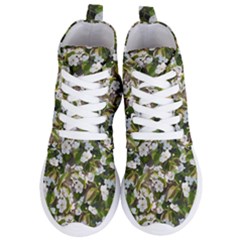 Blooming Garden Women s Lightweight High Top Sneakers by SychEva