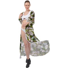 Blooming Garden Maxi Chiffon Beach Wrap by SychEva