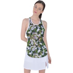 Blooming Garden Racer Back Mesh Tank Top by SychEva