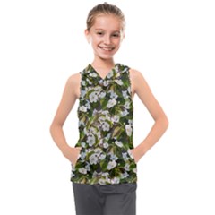 Blooming Garden Kids  Sleeveless Hoodie by SychEva