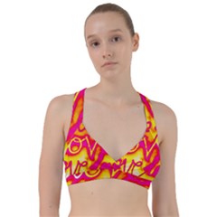 Pop Art Love Graffiti Sweetheart Sports Bra by essentialimage365