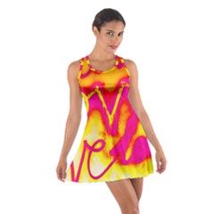 Pop Art Love Graffiti Cotton Racerback Dress by essentialimage365