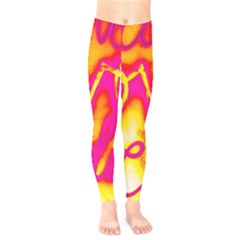 Pop Art Love Graffiti Kids  Leggings by essentialimage365