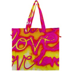 Pop Art Love Graffiti Canvas Travel Bag by essentialimage365