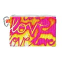 Pop Art Love Graffiti Canvas Cosmetic Bag (Large) View1