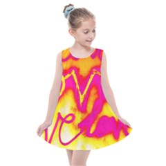 Pop Art Love Graffiti Kids  Summer Dress by essentialimage365