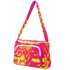 Pop Art Love Graffiti Front Pocket Crossbody Bag by essentialimage365