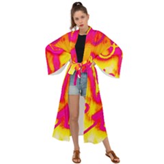 Pop Art Love Graffiti Maxi Kimono by essentialimage365