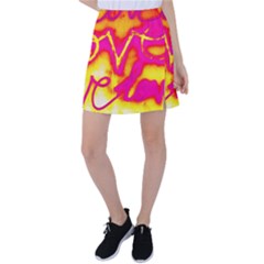 Pop Art Love Graffiti Tennis Skirt by essentialimage365