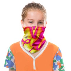 Pop Art Love Graffiti Face Covering Bandana (kids) by essentialimage365