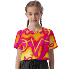 Pop Art Love Graffiti Kids  Basic Tee by essentialimage365