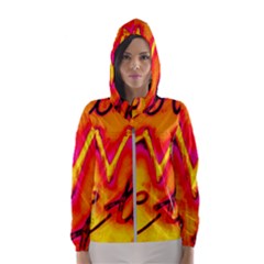  Graffiti Love Women s Hooded Windbreaker by essentialimage365