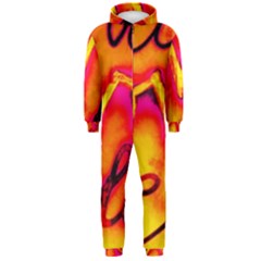  Graffiti Love Hooded Jumpsuit (men)  by essentialimage365