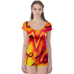  Graffiti Love Boyleg Leotard  by essentialimage365