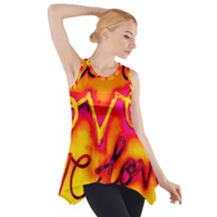  Graffiti Love Side Drop Tank Tunic by essentialimage365