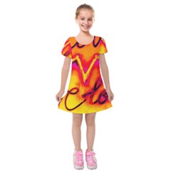  Graffiti Love Kids  Short Sleeve Velvet Dress by essentialimage365