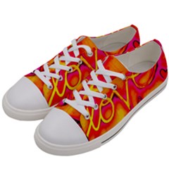  Graffiti Love Women s Low Top Canvas Sneakers by essentialimage365